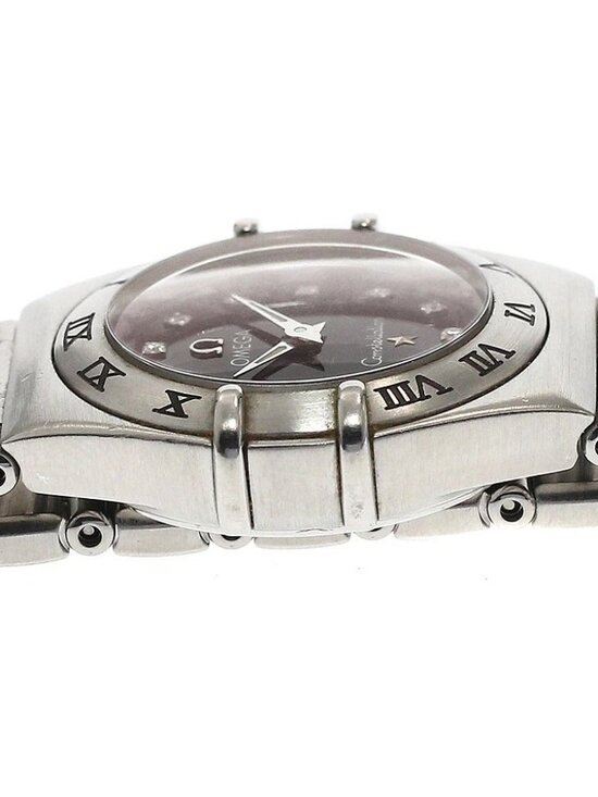 OMEGA Constellation Mini 1562.56 12P diamond black Dial Quartz Ladies_935547 main image 11